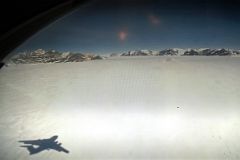 08C View From Inside Air Almaty Ilyushin Airplane As It Comes In To Land On Union Glacier In Antarctica On The Way To Climb Mount Vinson.jpg